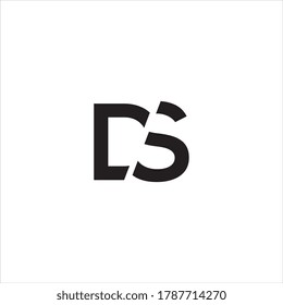 DS or SD letter logo design.