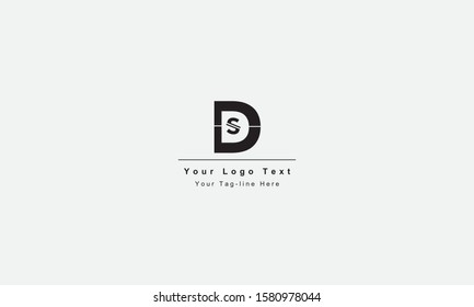 DS or SD letter logo. Unique attractive creative modern initial DS SD D S initial based letter icon logo