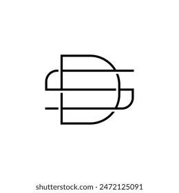 DS or SD Letters Logo 100