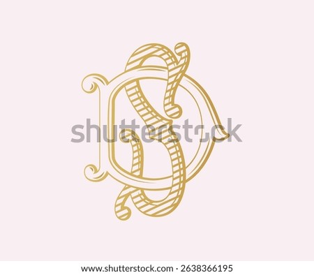 DS, SD, logo DS, Letter DS,  Monogram DS, Wedding Monogram, Wedding Logo, Logo Design , Monogram Vintage