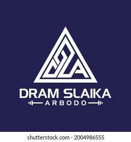 DSA fitness logo design monogram logo
