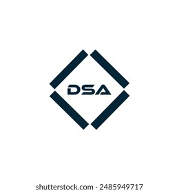 DSA logo. D S A design. White DSA letter. DSA, D S A letter logo design. D S A letter logo design in GOLD, GOLDEN LOGO, 