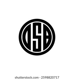 DSB Letter Initial Logo Design Template Vector Illustration