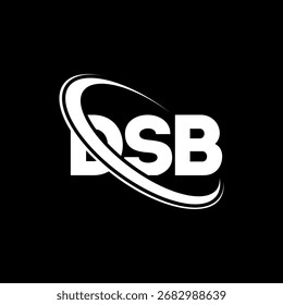 DSB-Logo. DSB-Buchstabe. Logo-Design für DSB-Buchstaben. Initialen DSB-Logo mit Kreis- und Großbuchstaben-Monogramm-Logo. DSB-Typografie für Technologie, Business und Immobilien Marke.