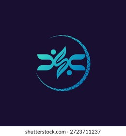 Logotipo de la Naturaleza de la luna creciente de DSC