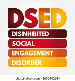 DSED - Acrónimo desinhibido de trastorno de compromiso social, antecedentes de concepto de salud