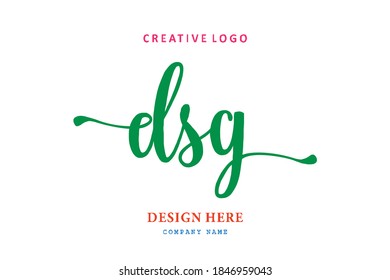 DSG lettering logo is simple, easy to understand and authoritative