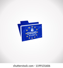 DSGVO General Data Protection Regulation Notification Icon