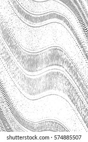 Dsitressed overlay texture with thin lines and straipes. Grunge cover background. Empty templaye for aging any image. EPS10 vector.