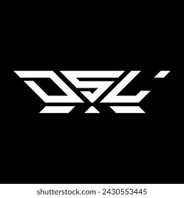 DSL letter logo vector design, DSL simple and modern logo. DSL luxurious alphabet design  