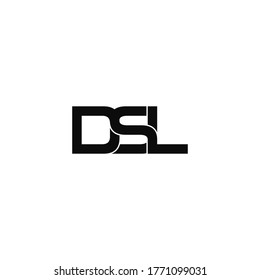 dsl letter original monogram logo design