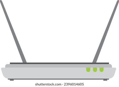 a dsl modem cartoon. broadband ethernet, lan net, wifi speed a dsl modem sign. isolated symbol vector illustration