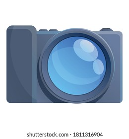 Icono del camcorder Dslr. Dibujo del icono vectorial del camcorder dslr para diseño web aislado en fondo blanco