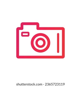 Dslr camera Icon. Dslr camera Gradient Icon Symbol Vector Illustration