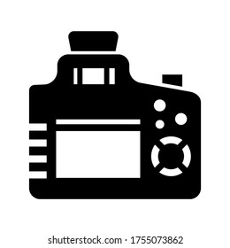 dslr camera icon or logo isolated sign symbol vector illustration - high quality black style vector icons
