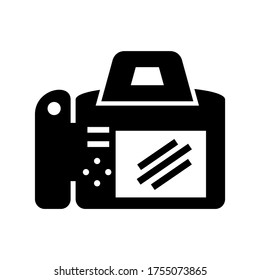 dslo-Kamerasymbol oder Logo einzeln auf Zeichen, Vektorgrafik - hochwertige Vektorsymbole in schwarzem Stil
