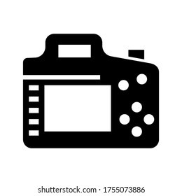 dslr camera icon or logo isolated sign symbol vector illustration - high quality black style vector icons
