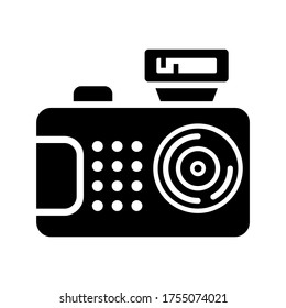 dslr camera icon or logo isolated sign symbol vector illustration - high quality black style vector icons
