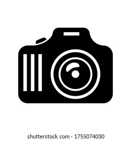 dslr camera icon or logo isolated sign symbol vector illustration - high quality black style vector icons
