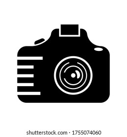dslr camera icon or logo isolated sign symbol vector illustration - high quality black style vector icons
