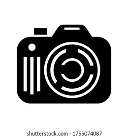 dslr camera icon or logo isolated sign symbol vector illustration - high quality black style vector icons
