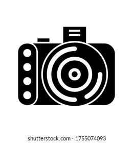 dslr camera icon or logo isolated sign symbol vector illustration - high quality black style vector icons
