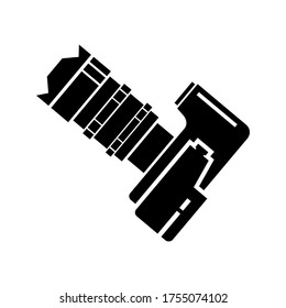 dslo-Kamerasymbol oder Logo einzeln auf Zeichen, Vektorgrafik - hochwertige Vektorsymbole in schwarzem Stil
