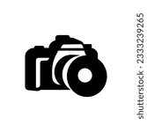 DSLR camera icon on white background