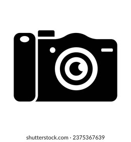 Icono de cámara DSLR, gráficos vectores