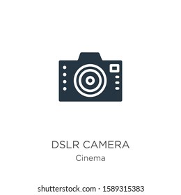 Dslr camera icon vector. Trendy flat dslr camera icon from cinema collection isolated on white background. Vector illustration can be used for web and mobile graphic design, logo, eps10