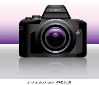 DSLR camera purple