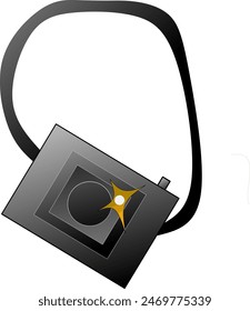 A DSLR camera that is capturing an image of an object 