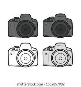 DSLR Camera in vector / DSLR Camera icon