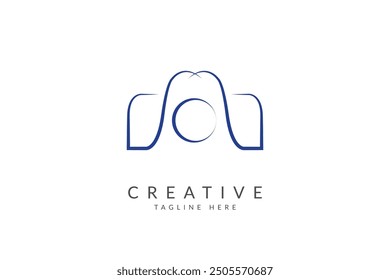 Vektorsymbol-Design der DSLR-Kamera.