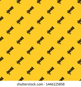 Dslr camera with zoom lens pattern seamless vector repeat geometric yellow for any design