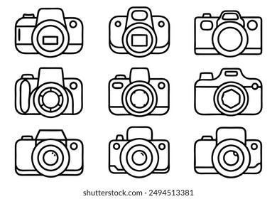 Cámaras DSLR Arte Arte Moderno Línea Ilustración Ideas Galería