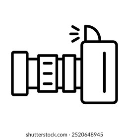 Ilustração de vetor de linha de ícone DSLR