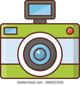 dslr Vektorgrafik auf transparentem Hintergrund. Symbole in Premium-Qualität. Vector Line Flaches Farbsymbol für Konzept und Grafikdesign.