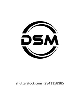 DSM Logo Design, Inspiration for a Unique Identity. Modern Elegance and Creative Design. Watermark Your Success with the Striking this Logo.