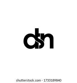 dsn letter original monogram logo design