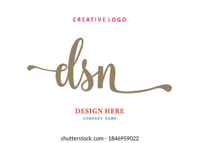 DSN lettering logo is simple, easy to understand and authoritative