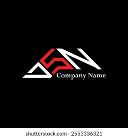 DSN logo design, DSN simple and modern logo. DSN luxurious alphabet design  