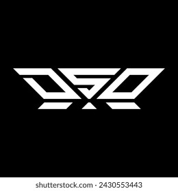 Diseño vectorial del logotipo de la letra de DSO, logotipo simple y moderno de DSO. Diseño de alfabeto de lujo DSO  