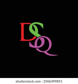 DSQ modern and creative letter logo