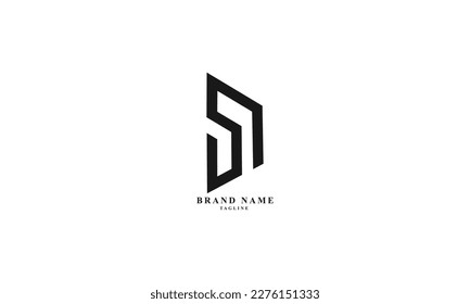 DSQ, SDQ, SQ, QS, Abstract initial monogram letter alphabet logo design