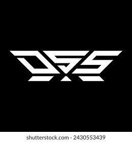 Diseño vectorial del logotipo de la letra de DSS, logotipo simple y moderno de DSS. Diseño de alfabeto lujoso DSS  