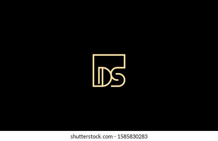 DS,SD,S and D alphabet monogram letters icon logo 