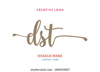 DST lettering logo is simple, easy to understand and authoritative