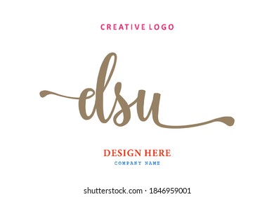 DSU lettering logo is simple, easy to understand and authoritative