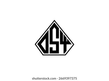 Diseño de logotipo de monograma personalizado DSY.
